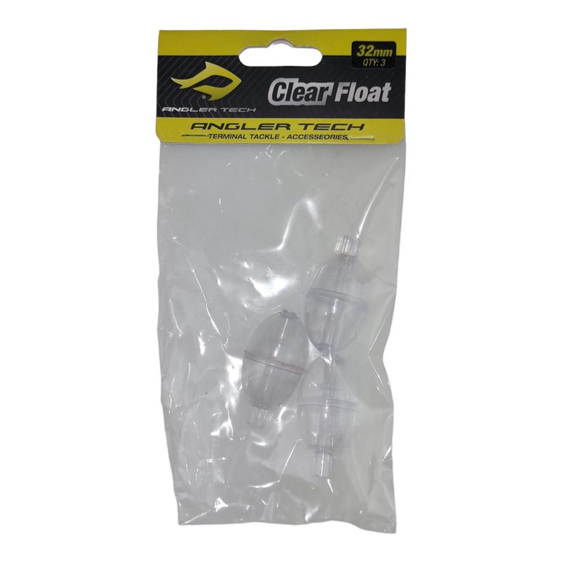 Angler Tech Clear Float 32mm 3pk