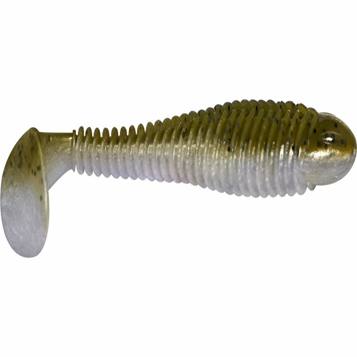 Googan Baits Saucy Swimmer Soft Bait Green Pumpkin Pearl