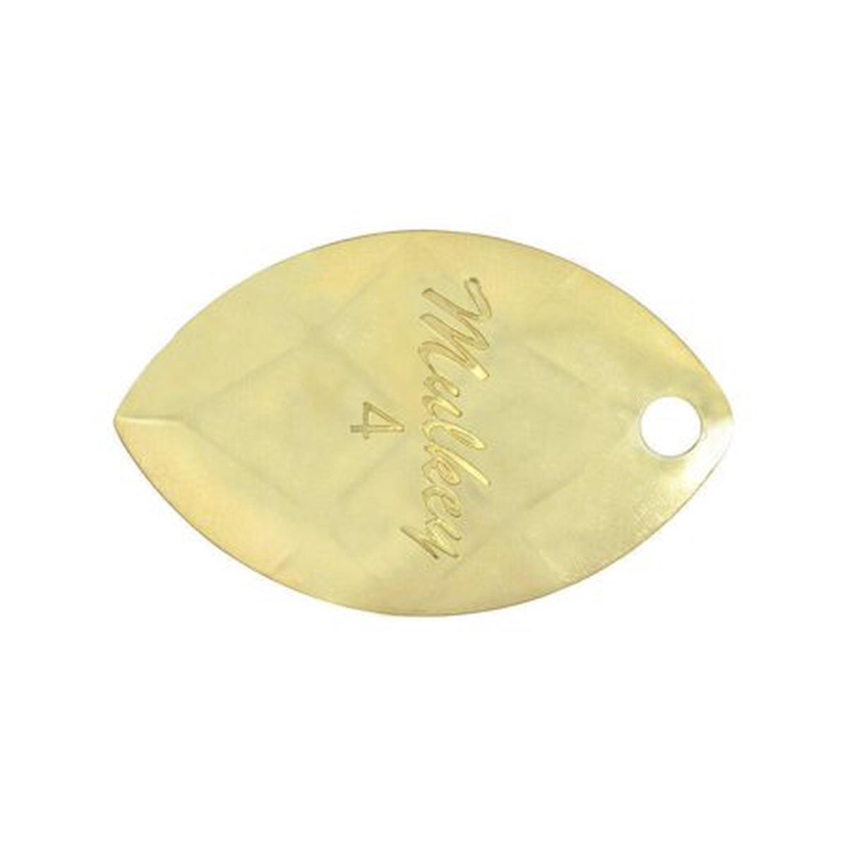 Yakima Bait Mulkey Guide Flash Spinner Blades 829991 Size 4 Brass Qty 2