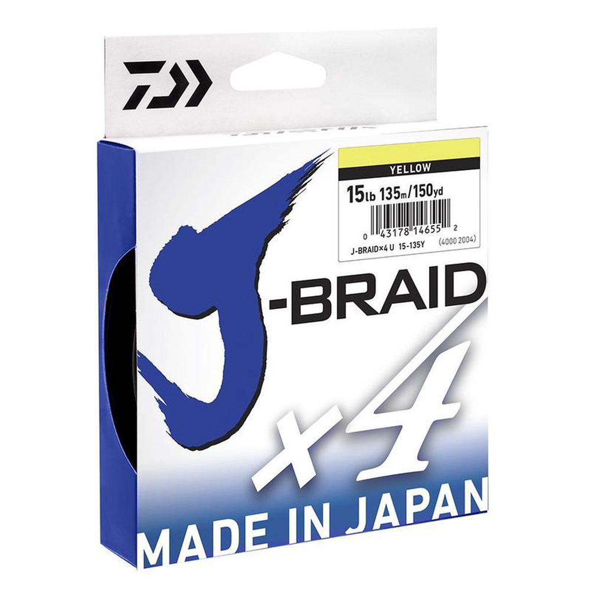 Daiwa J-BRAID 135m Line YELLOW