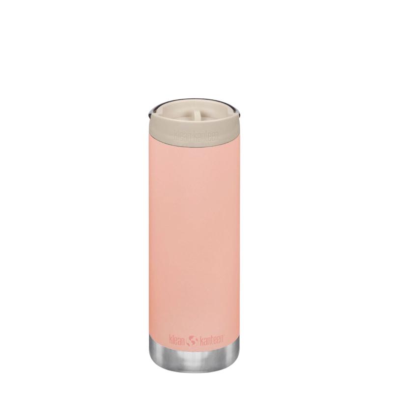 Klean Kanteen Insulated TKWide 16oz Water Bottle (with Cafe Cap) (Peach Parfait)