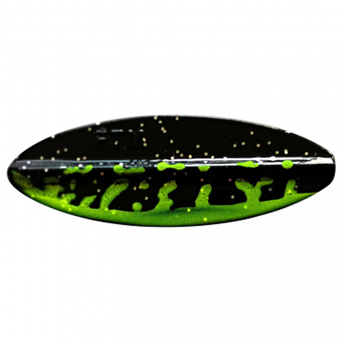 Trout Spoon Fishing Tackle Max Omura Inline (Chartreuse/Black UV)
