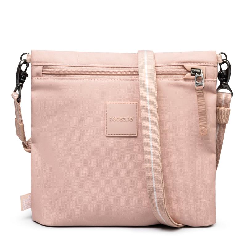 Pacsafe Go Anti-Theft Crossbody Pouch (Sunset Pink)