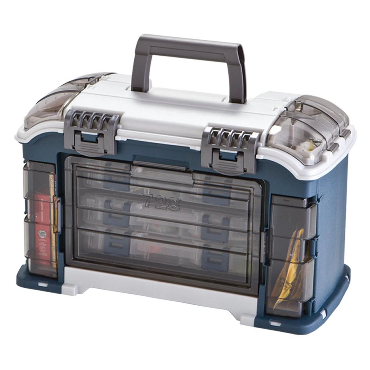 Plano Angled Tackle System 3700 Navy/Sandstone