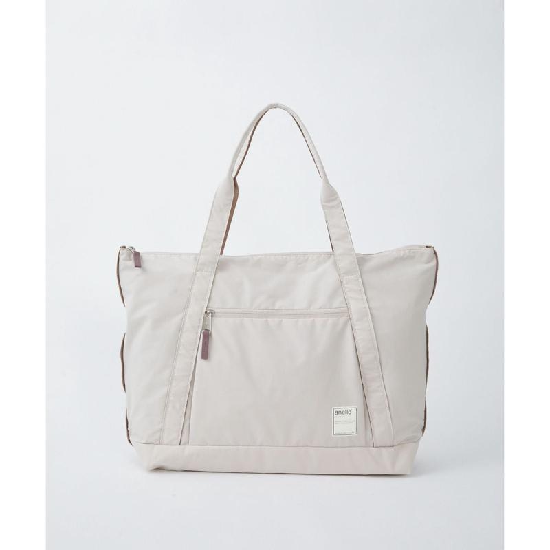 Anello Circle Tote Bag (Light Beige)