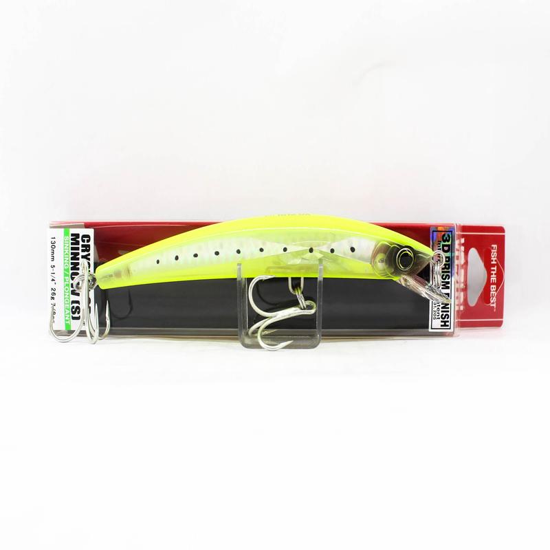 Yo Zuri 3D Crystal Minnow 130 mm Sinking Lure F1150-GHCS (6348)