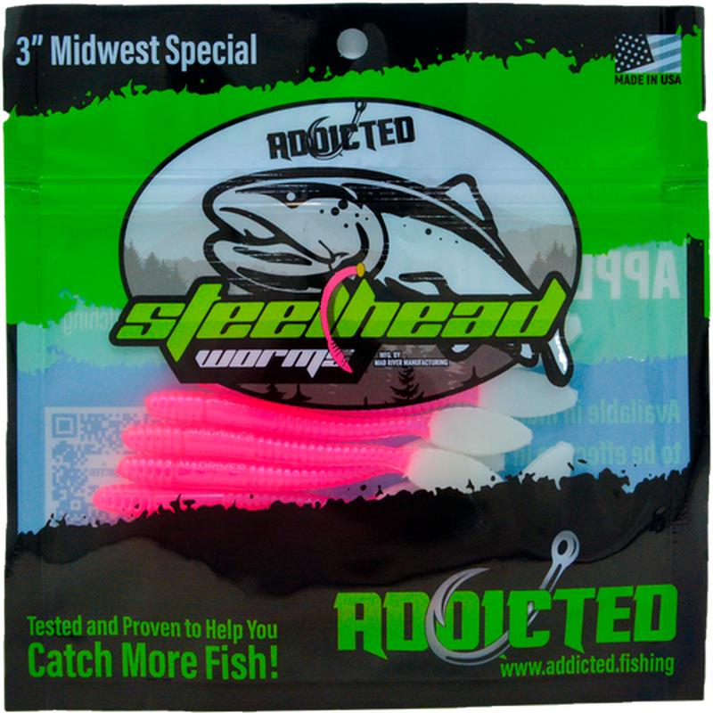 Addicted Fishing Redemption Worms - 3" Midwest Special