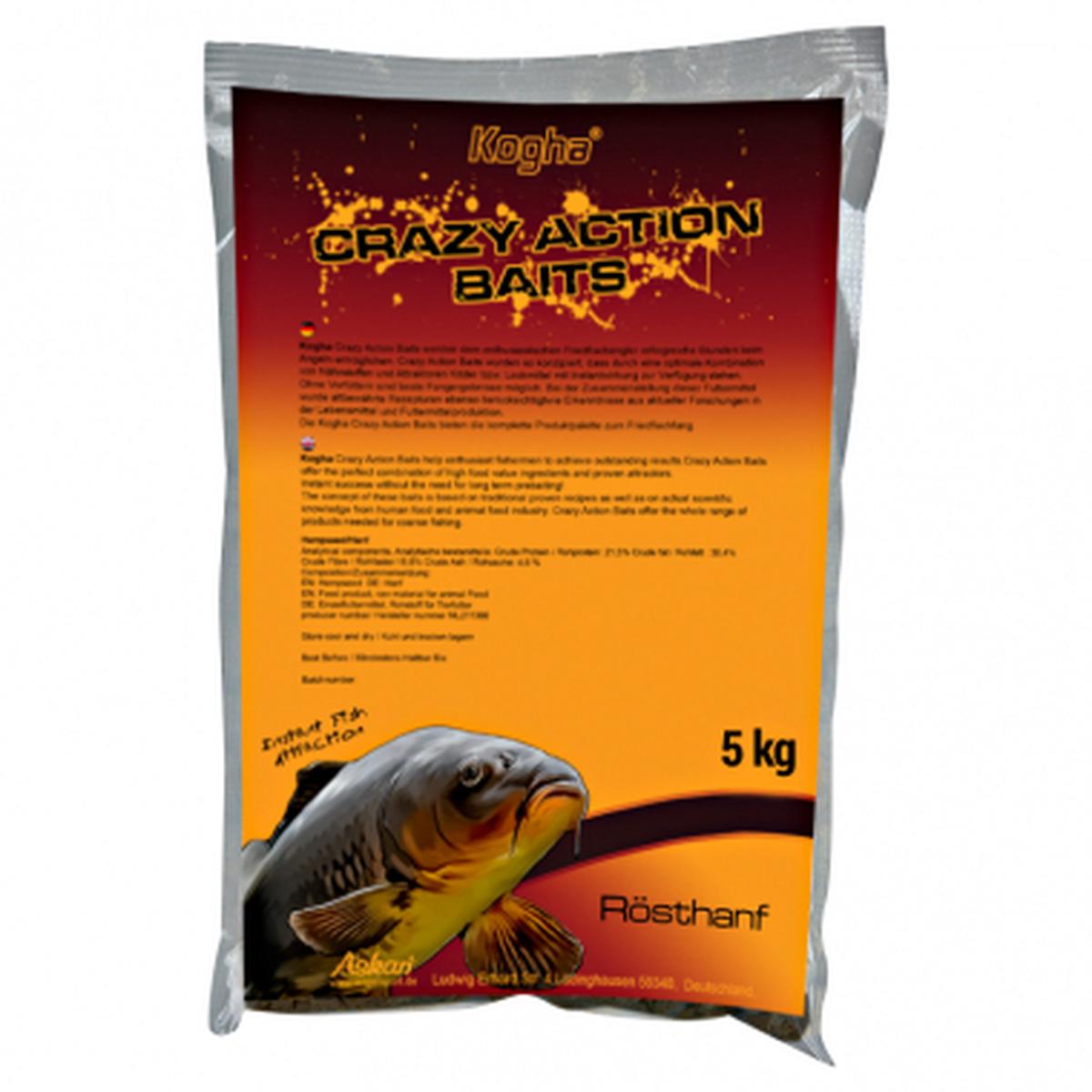 Coarse Fish Feed Crazy Action Baits (hemp loose)