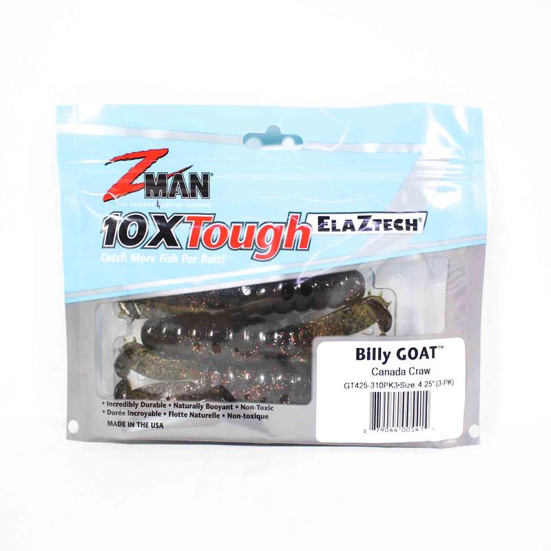 Zman Soft Lure Billy Goat 4.25 Inch 3/Pack Canada Craw (5414)