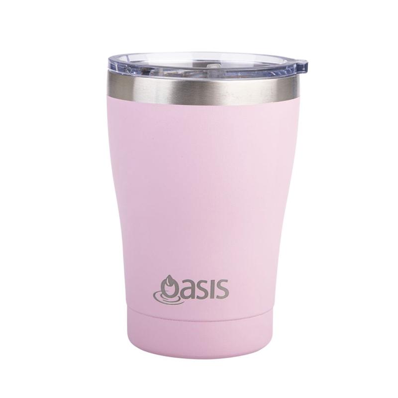 Oasis Stainless Steel Insulated Cup With Lid 350ML - Matte Carnation