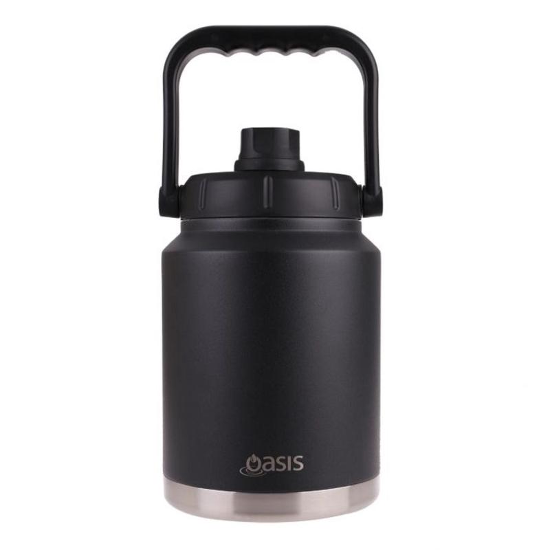 Oasis Stainless Steel Insulated Jug with Carry Handle 2.1L - Black