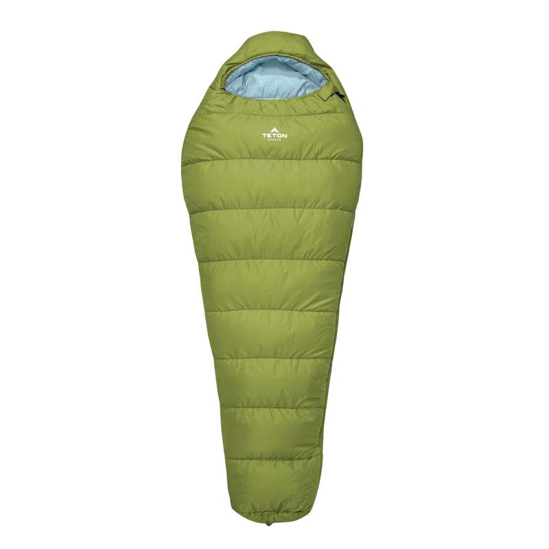 Teton Sports LEEF -18c/0f Mummy REGULAR Sleeping Bag in Moss/Sky