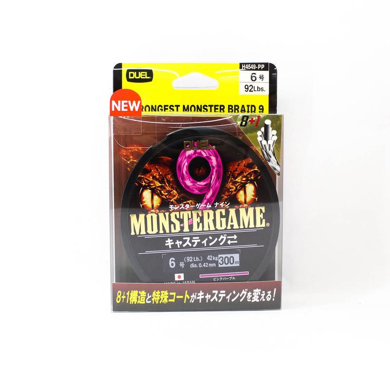 Yo Zuri Duel P.E Line Monster Game X9 Casting Pink 300m P.E 6 (0622)