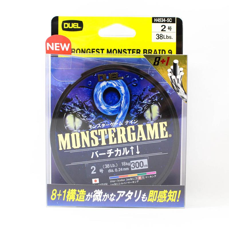 Yo Zuri Duel P.E Line Monster Game X9 Jigging Multi 300m P.E 2 (0479)