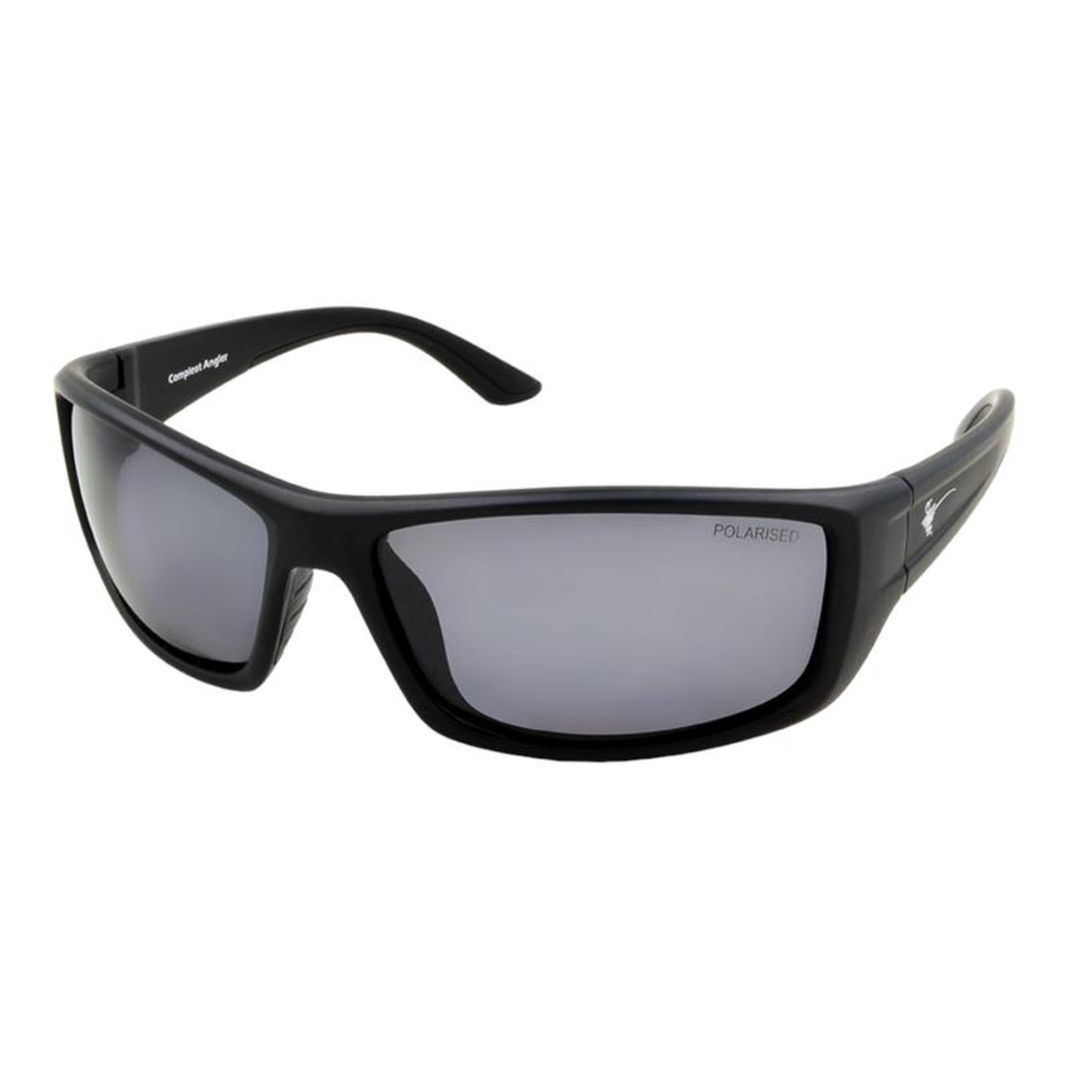 Compleat Angler Polarised Matt Black Frame Smoke Lens