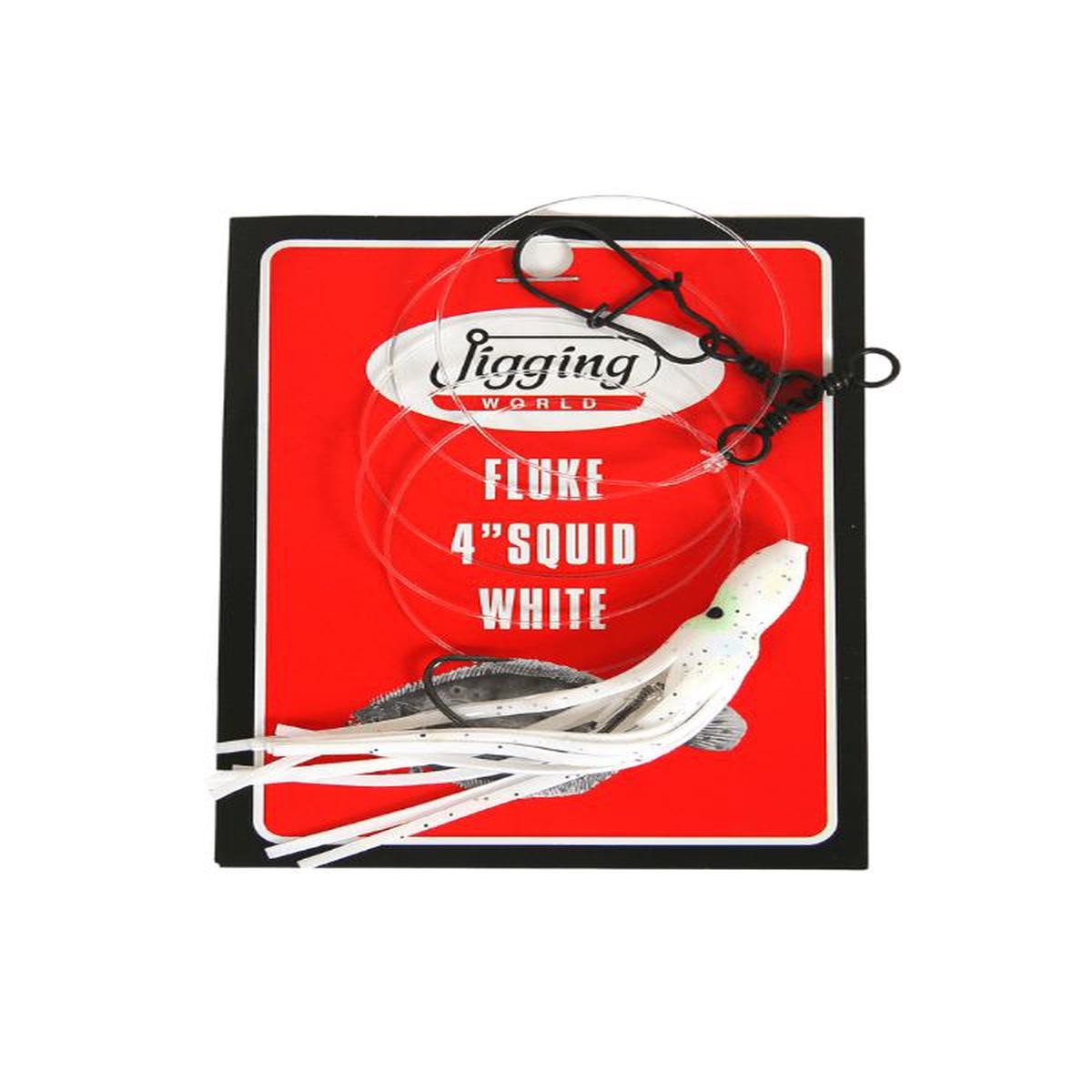 Jigging World Fluke Rigs with 4" Squid
