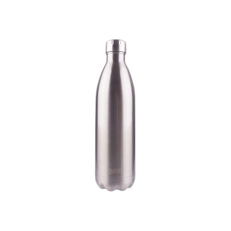 Oasis Stainless Steel Insulated Water Bottle 1L - Silver