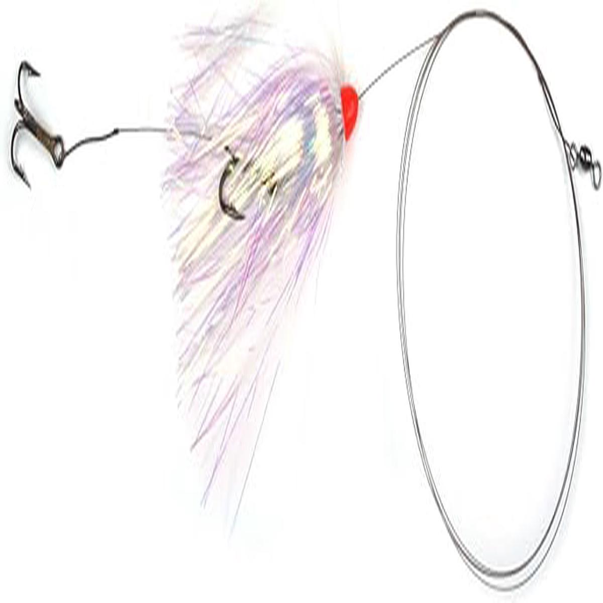 Sea Striker Carolina Live Bait King Rig #5 Solid Wire 1-2/0, Pearl