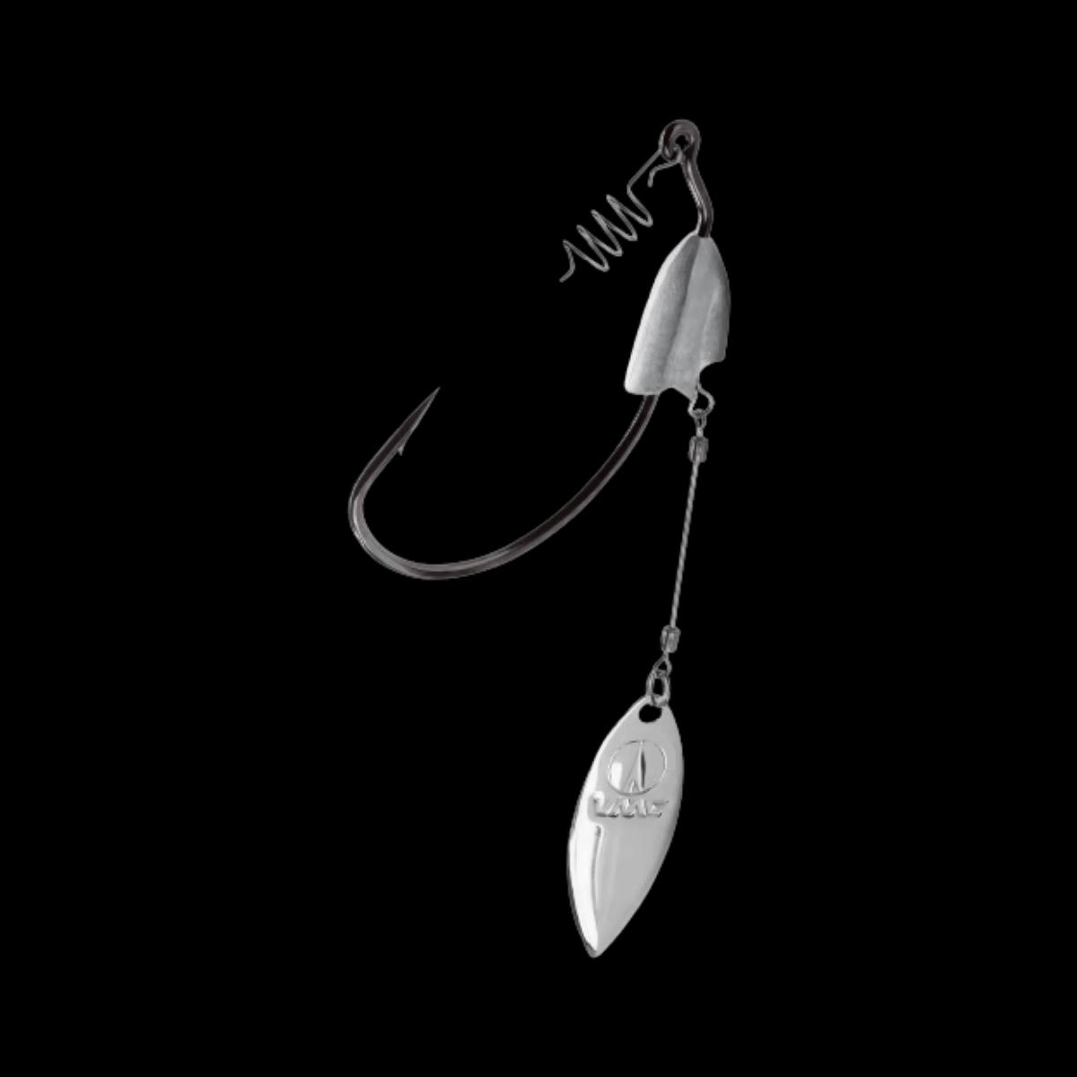 VMC HEAVY DUTY WEIGHTD WILLOW SWIMBAIT HOOK - 1/4OZ #5/0 | BLACK NICKEL