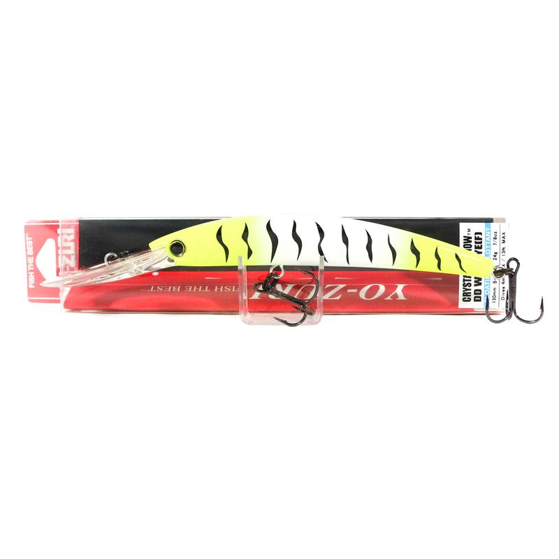 Yo Zuri Crystal Minnow DD Walleye 130 mm Floating Lure R1301-CLT (3587)