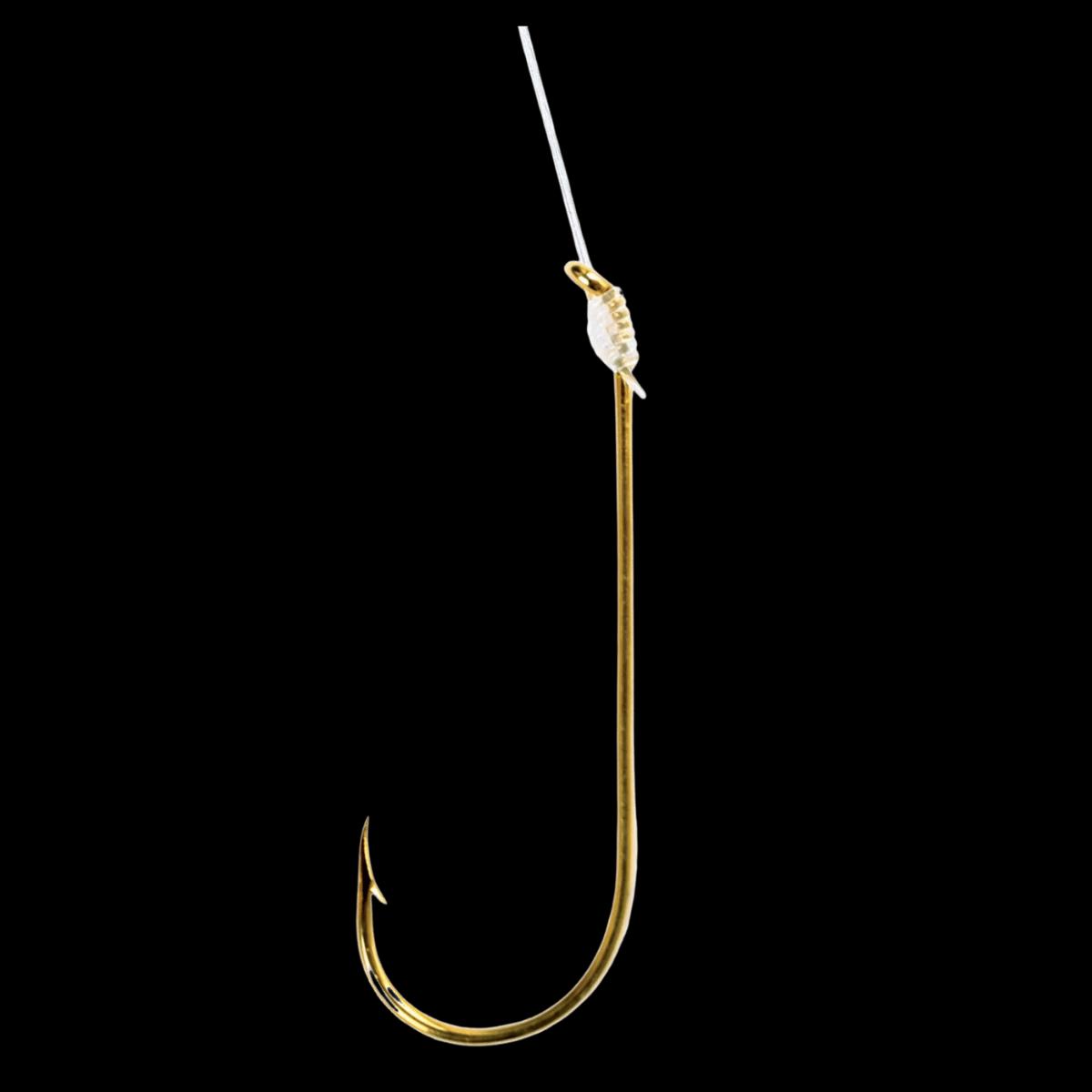 EAGLE CLAW ABERDEEN HOOK WITH LEADER 10PK - BRONZE SIZE 4 OR 6