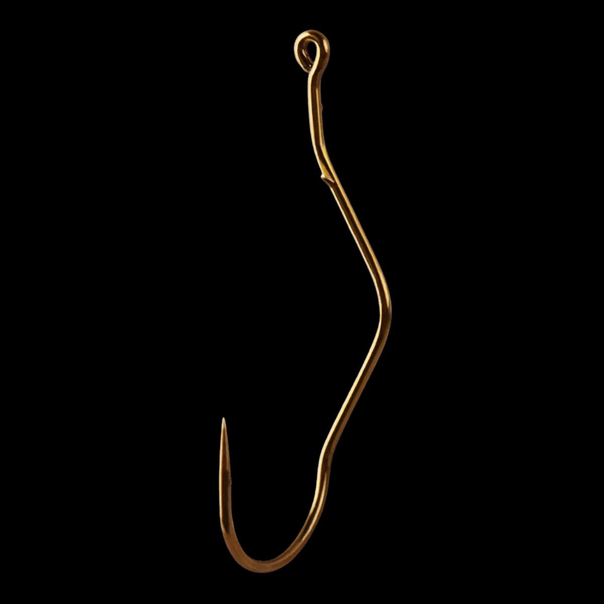 MUSTAD SLOW DEATH ABERDEEN HOOK #1 - BRONZE