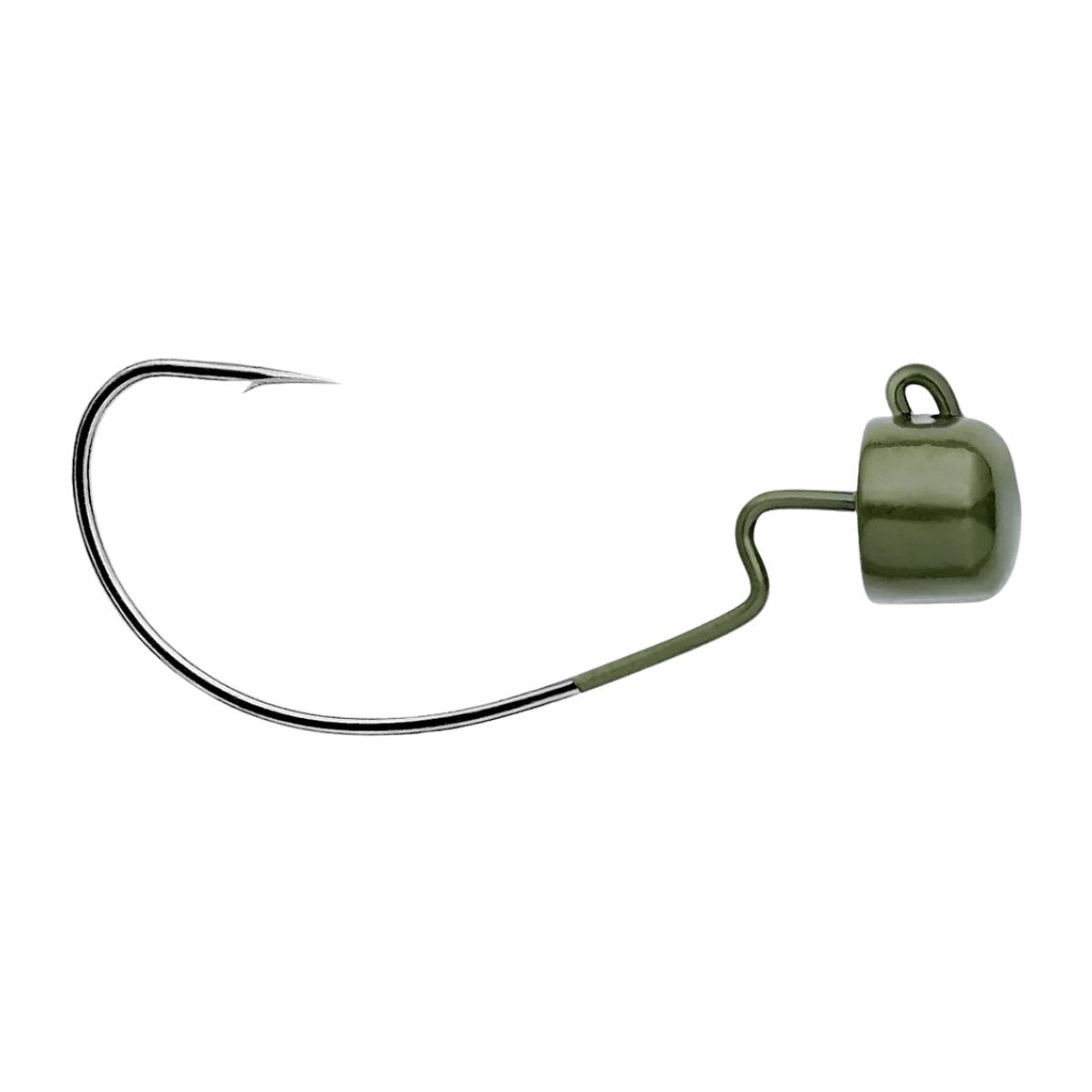 OWNER AMERICAN BLOCKHEAD FISHING JIGS - 1/8OZ GREEN PUMPKIN