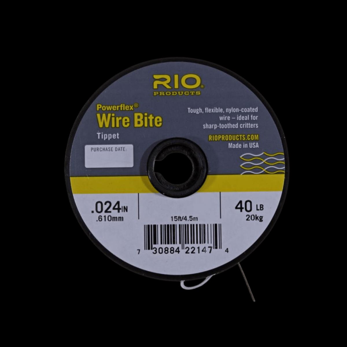 RIO POWERFLEX WIRE BITE TIPPET - 40 LBS - 15FT