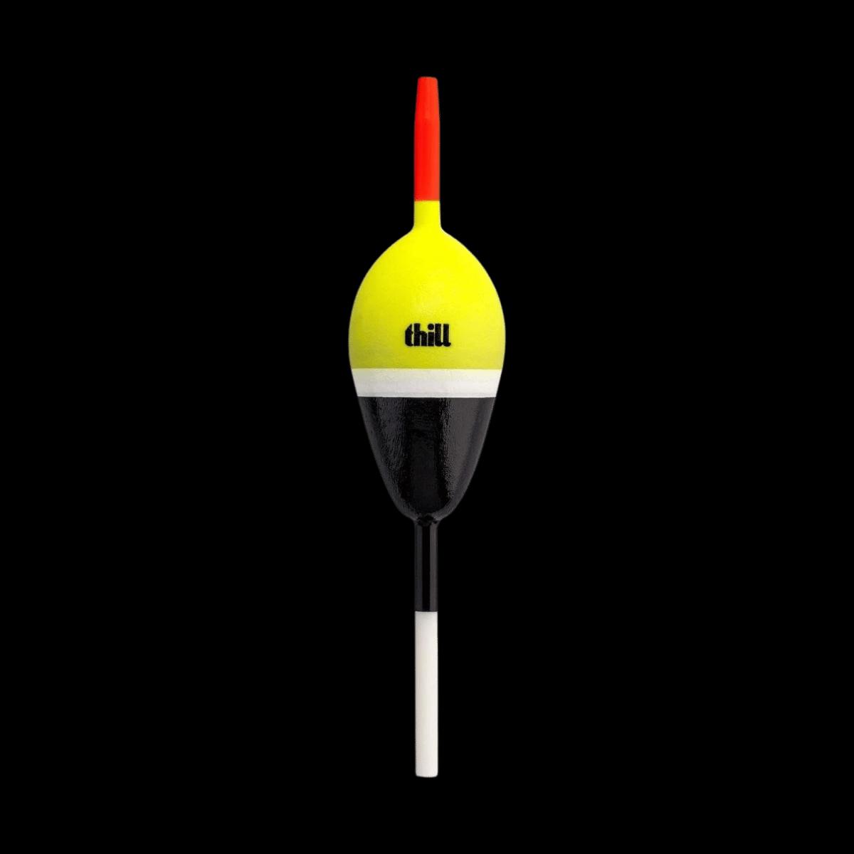 THILL NT + DAY GLOW FLOAT OVAL SLIP - 1-1/8IN - CHART/BLACK