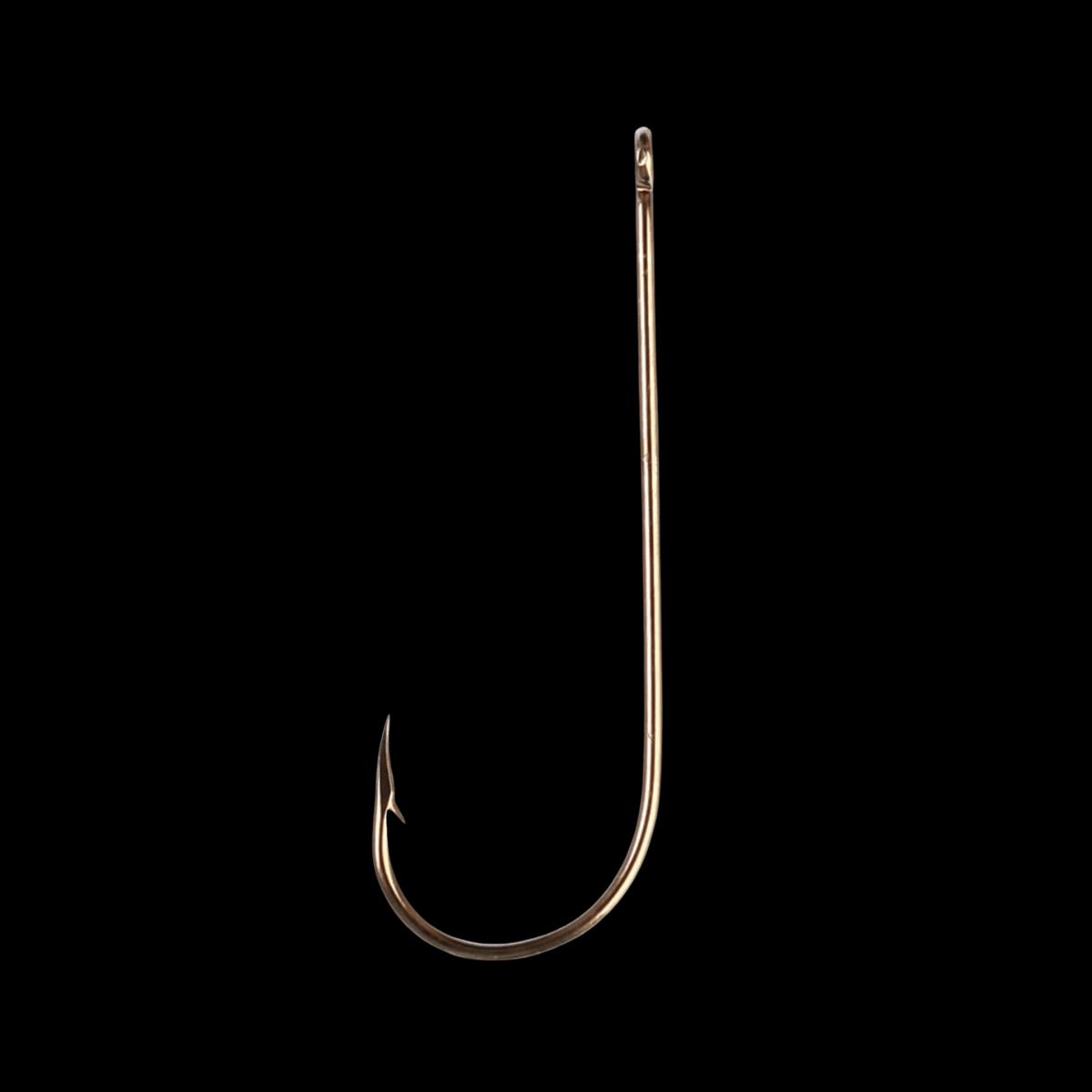 EAGLECLAW ABERDEEN LIGHT WIRE NON-OFFSET STANDARD BRONZE SIZE #2 - 8 PACK