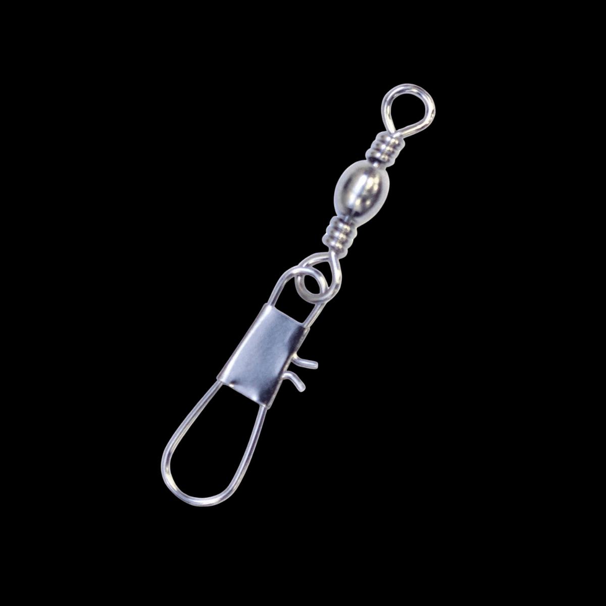 EAGLECLAW BARREL SWIVELWITH INTERLOCK SNAP NICKEL SIZE 7