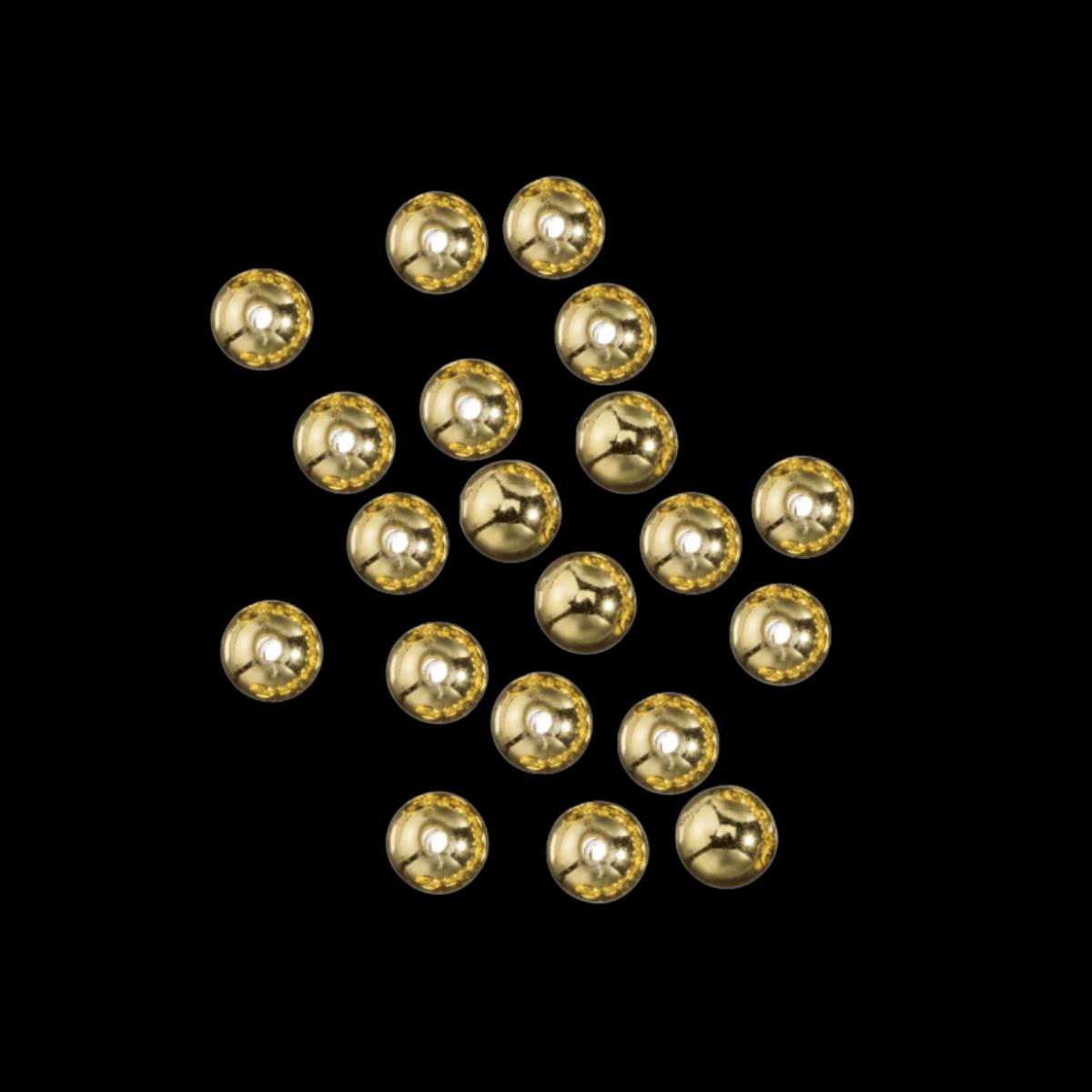 LINDY BEADS 100PK - 6MM - GOLD METALLIC