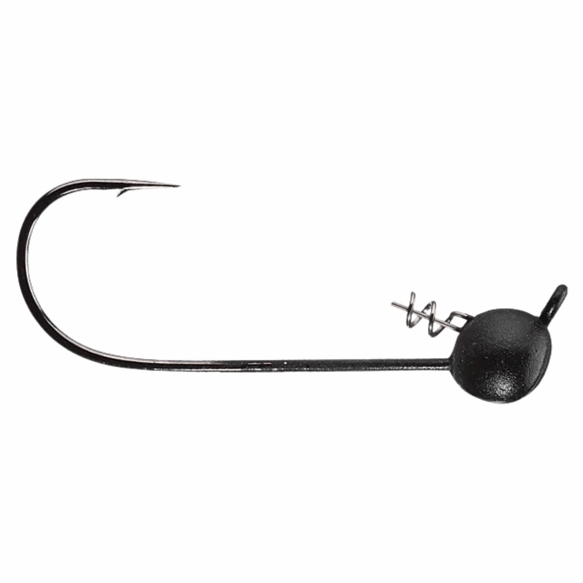 OWNER AMERICAN ULTRAHEAD SHAKY TYPE 4PK FISHING JIG - MATTE BLK 4/0