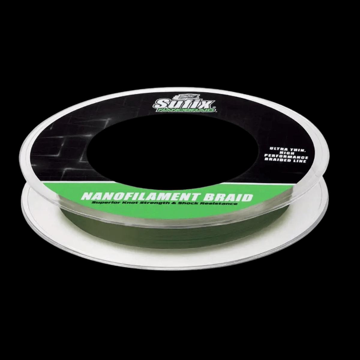 SUFIX NANOBRAID FISHING LINE 6LB LOW VIS GREEN 150YD