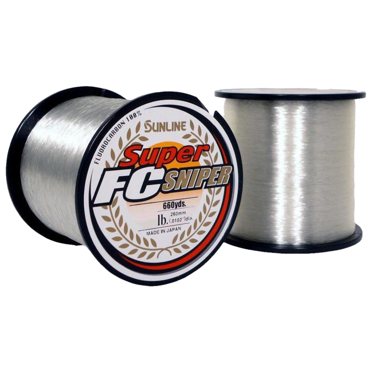 Sunline Super FC Sniper Fluorocarbon Line 10lb, 660yd Clear