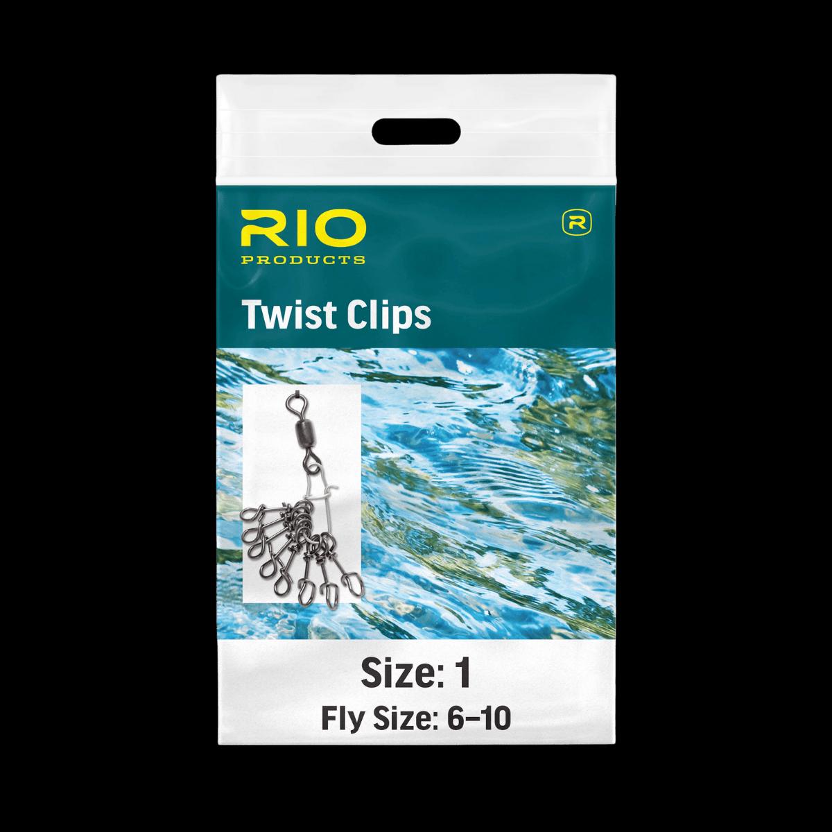 RIO TWIST CLIP 10 PK - SIZE 2 - BLACK