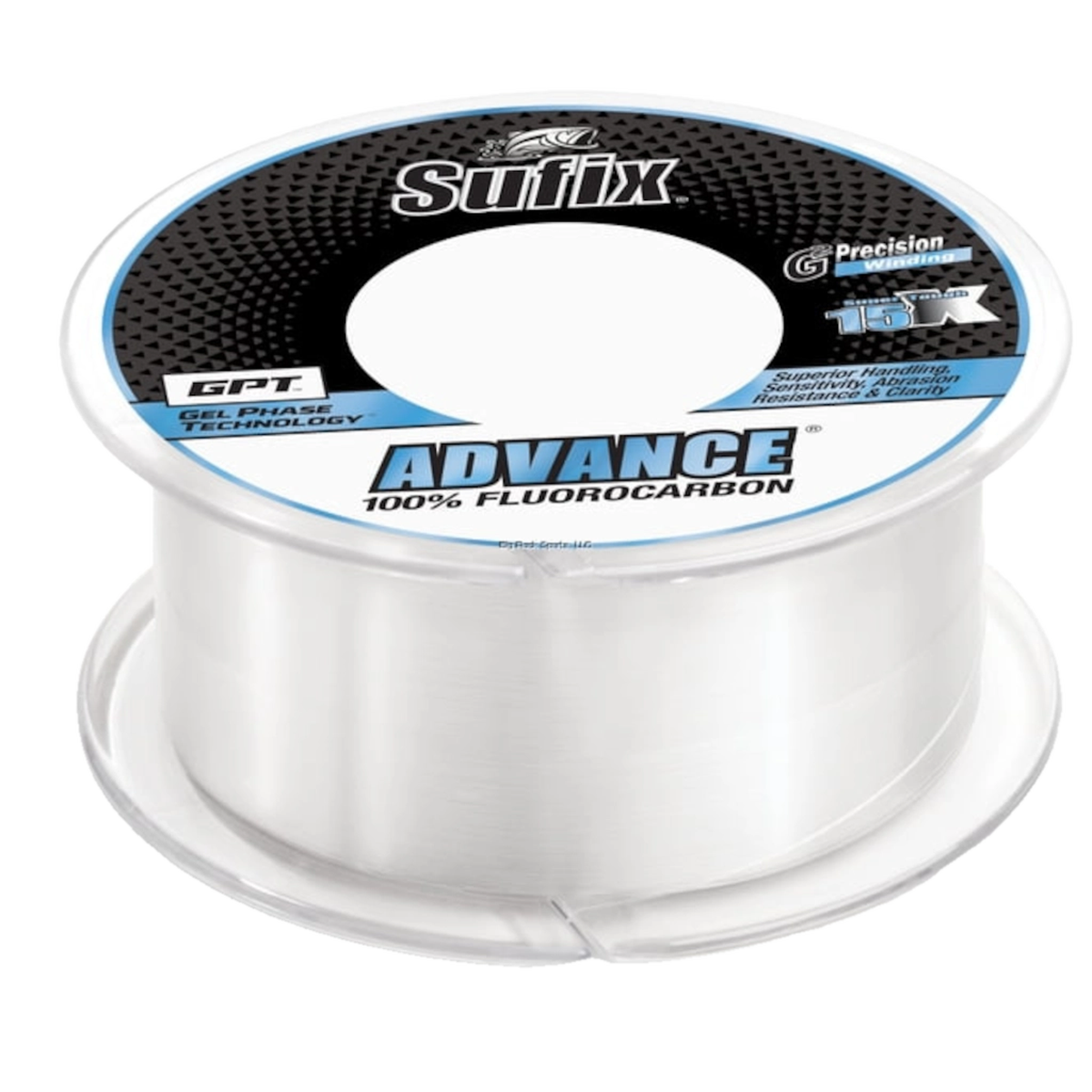 Sufix Advance Fluorocarbon Fishing Line, 17lb Test, 200 Yd Spool