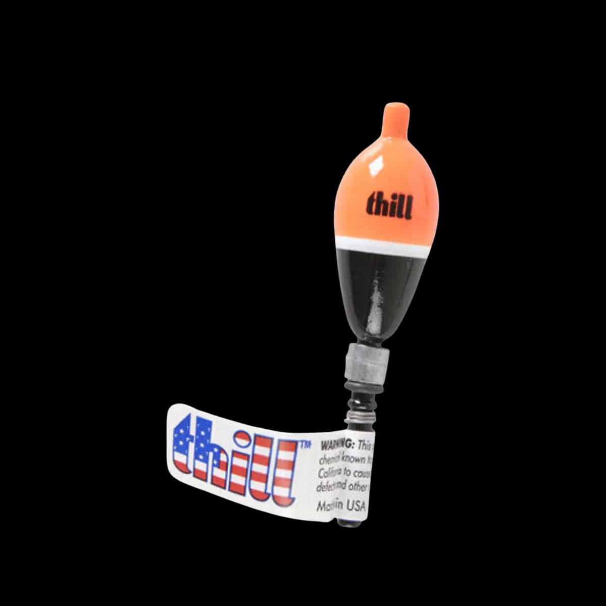 THILL WEIGHTED FLOAT SLIP - 3/4IN OVAL - ORANGE/WHITE/BLACK