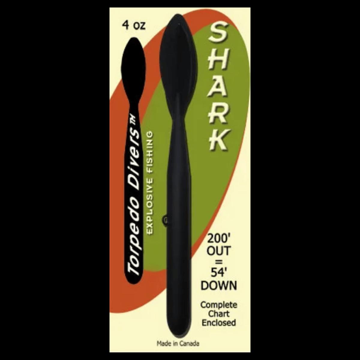 TORPEDO DIVERS SHARK DIVER WEIGHT 4OZ - BLACK