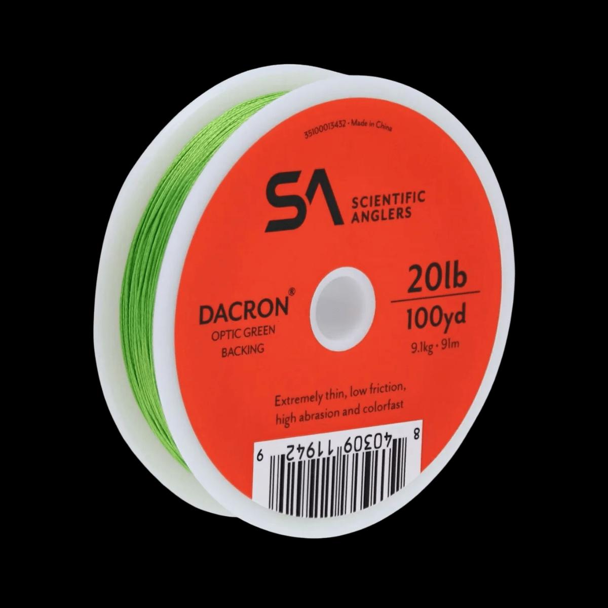 SCIENTIFIC ANGLERS FLY LINE BACKING 100YD - 20 LBS - OPTIC GREEN