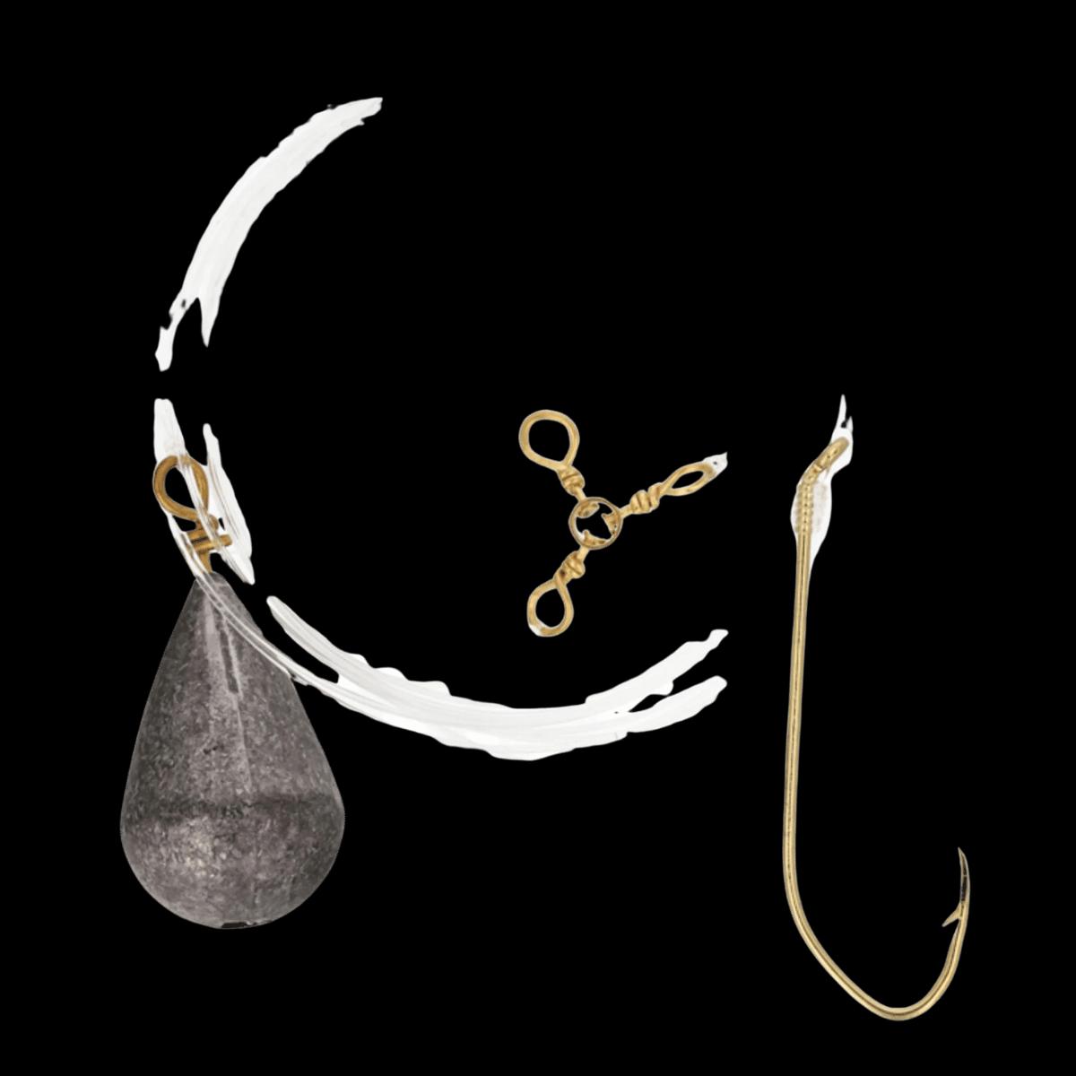 EAGLE CLAW WOLF RIVER RIG GOLD - 3/4OZ | #2 GOLD
