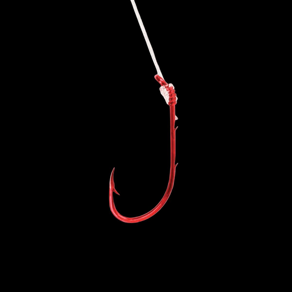 EAGLECLAW SNELL BAITHOLDER RED SIZE 6