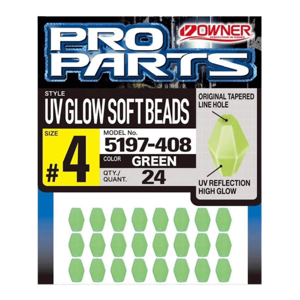 OWNER AMERICAN UV SOFT GLOW BEADS - GREEN