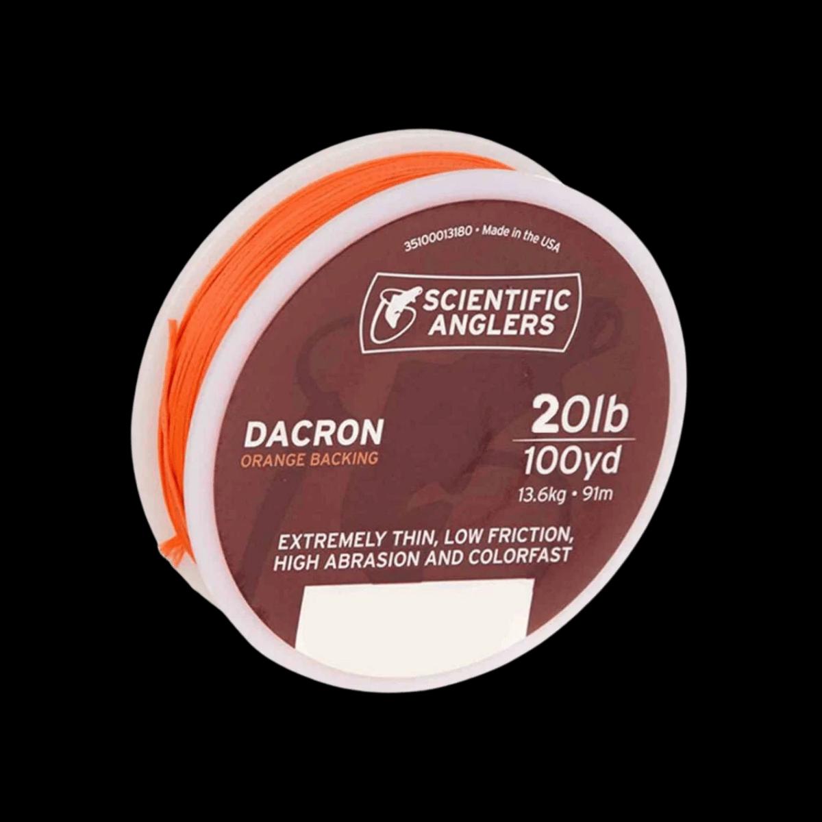 SCIENTIFIC ANGLERS FLY LINE BACKING 100YD - 20 LBS - ORANGE