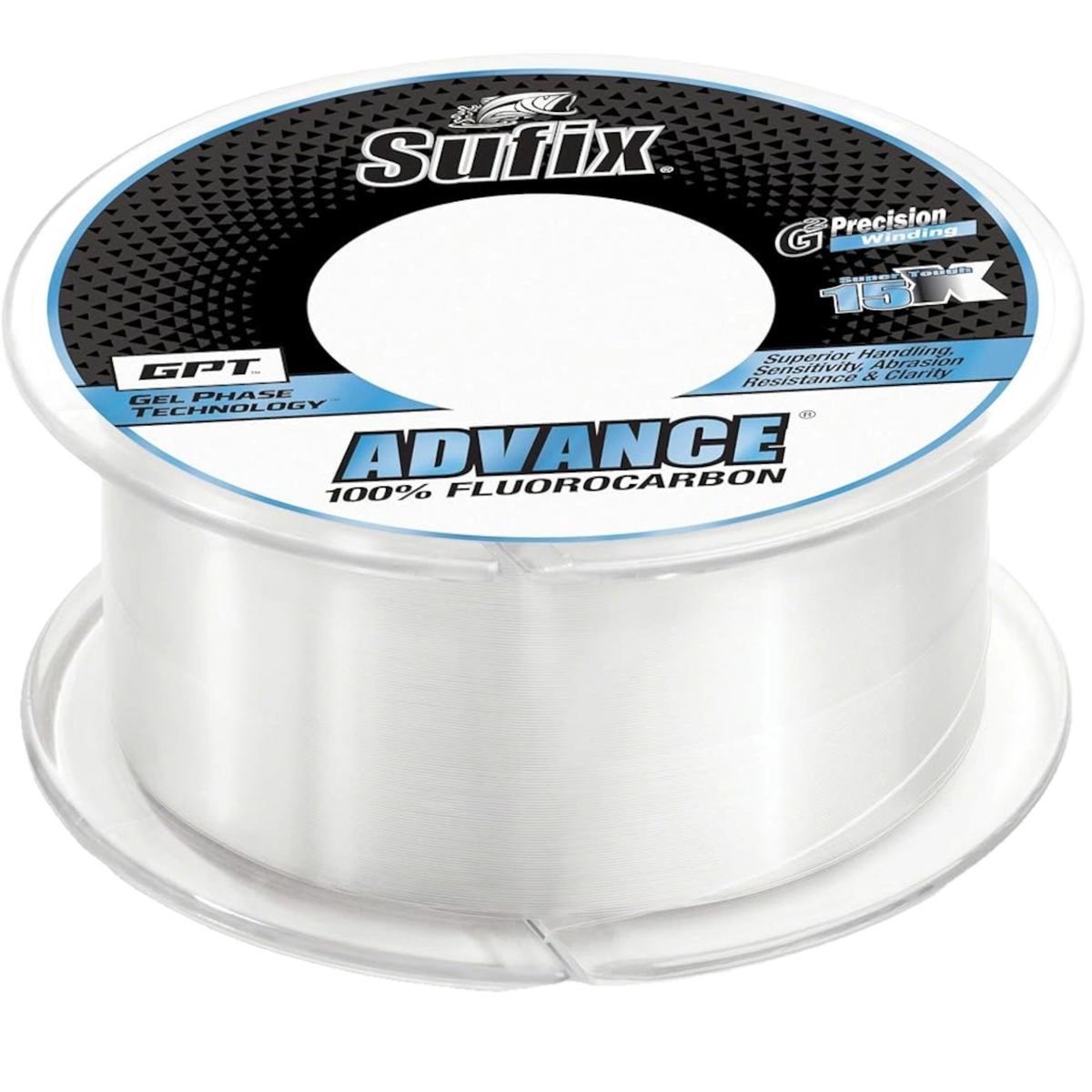 Sufix Advance Fluorocarbon Fishing Line, 6lb Test, 200 Yd Spool