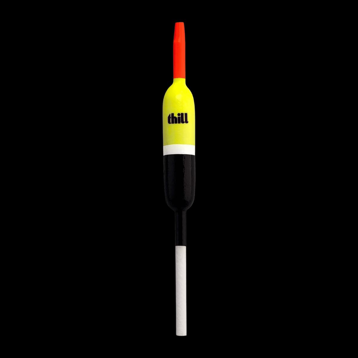 THILL NT + DAY GLOW FLOAT PENCIL - 1/2IN - CHART/BLK