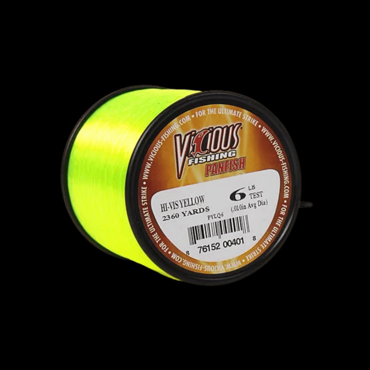 VICIOUS PANFISH MONO LINE 330YD - HI-VIS YELLOW | 06 LBS