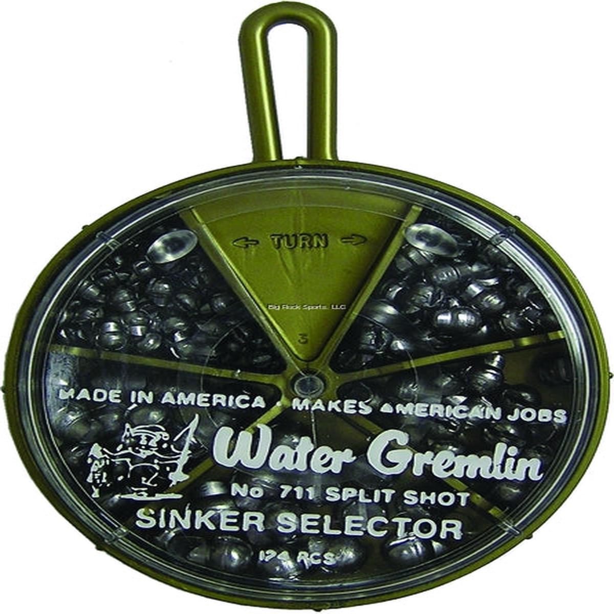 Water Gremlin Removable Split Shot Selector, 124pk