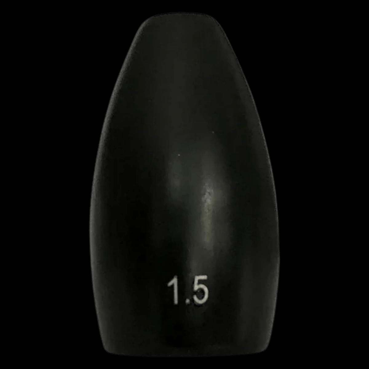 WOO! TUNGSTEN PAINTED FLIPPING WEIGHTS 1.5OZ - MATTE BLACK