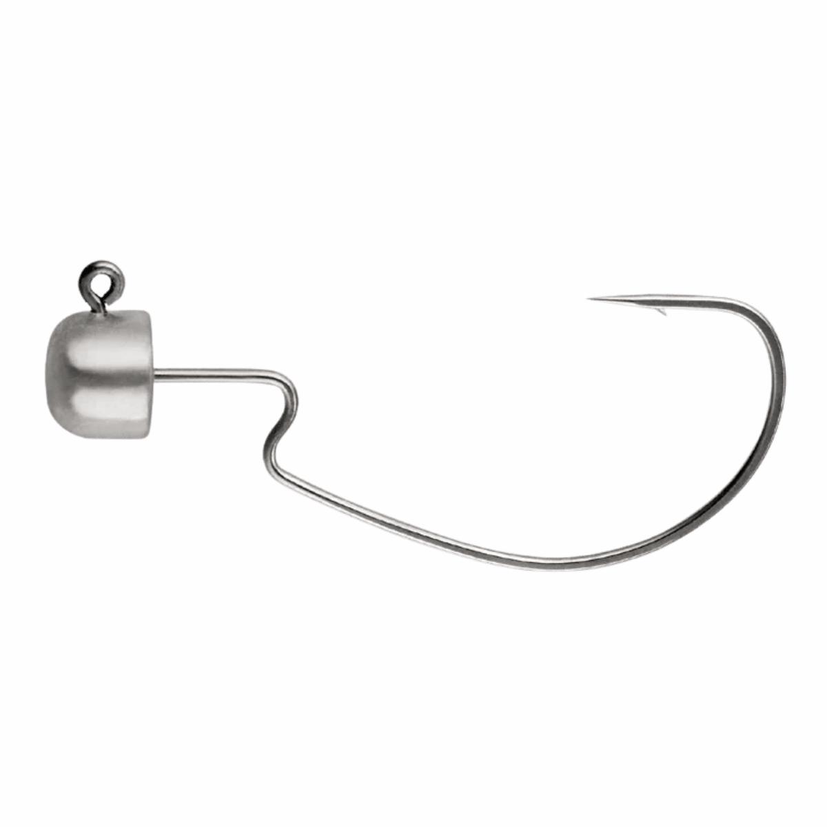 OWNER AMERICAN BLOCK HEAD OFFSET FISHING JIGS - NATURAL | 1/0 1/8OZ